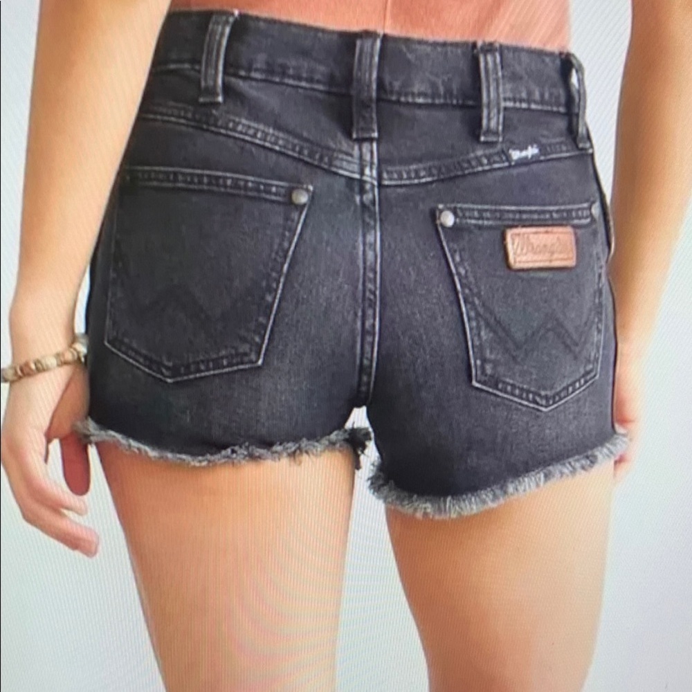 Wrangler Women's Black Denim Shorts